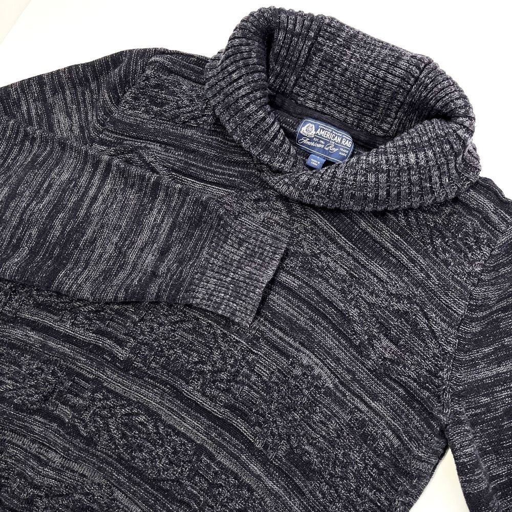 American Rag Mens Gray Nordic Shawl Sweater,‎ American Rag Mens Grey Winter 479